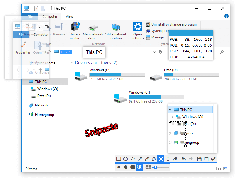 snipaste 截图截图主界面